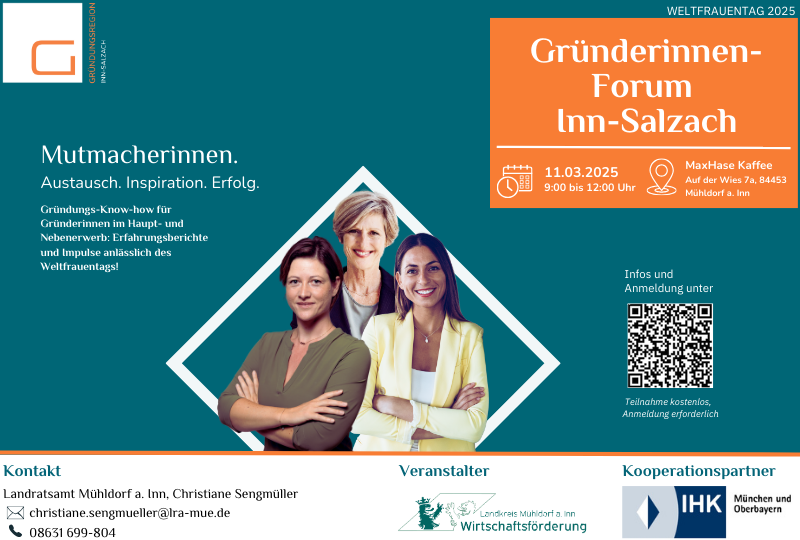 Flyer Gründerinnenforum Weltfrauentag