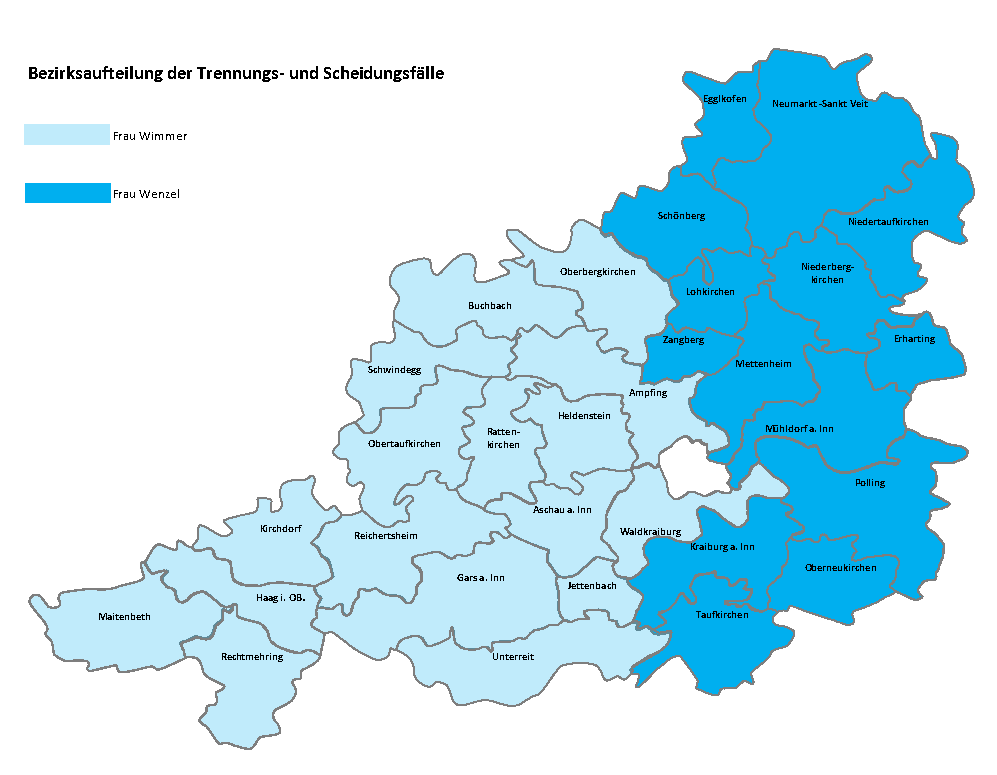 Landkreiskarte mit Übersicht der Kommunen